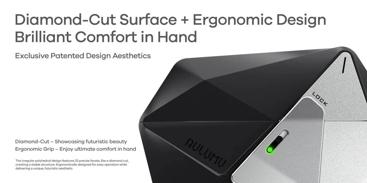 Husa pentru AirPods Pro 3, Aulumu A39 Geometric, TPU rezistent si Aliaj de zinc, finisaj mat premium, Snur detasabil, Protectie Antisoc, Compatibila incarcare wireless, Negru A39 04