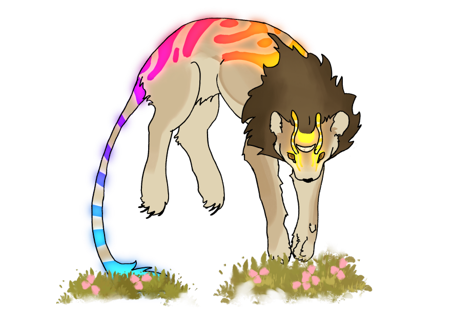 fluffy lion