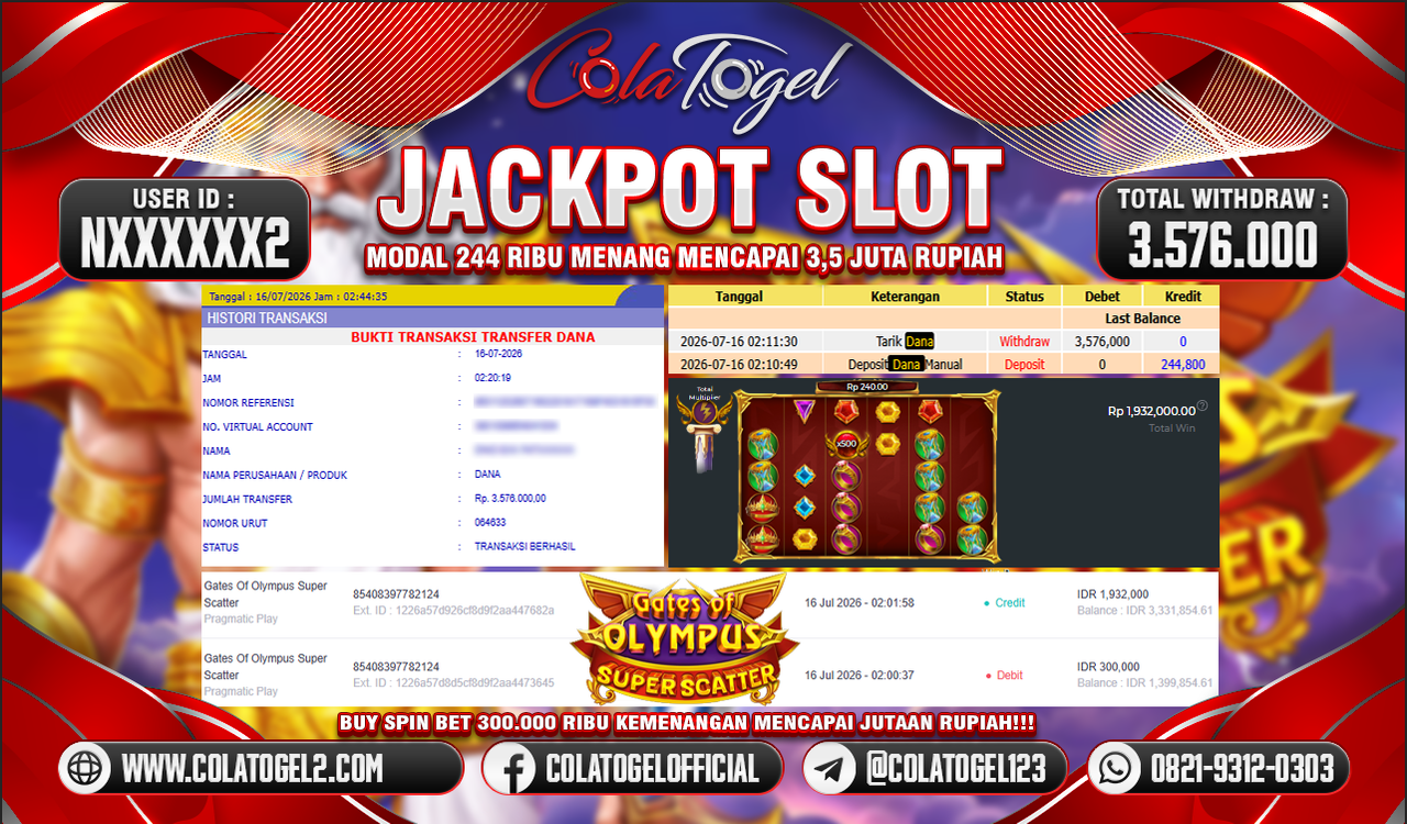 JACKPOT SLOT GACOR!!