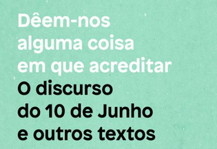 PORTALEGRE: JOÃO MIGUEL TAVARES APRESENTA LIVRO “DÊEM-NOS ALGUMA COISA EM QUE ACREDITAR”