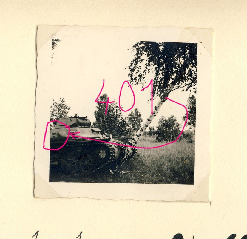 Kennung 401 Geländeübung in Prag wohl Pz Reg.8 B