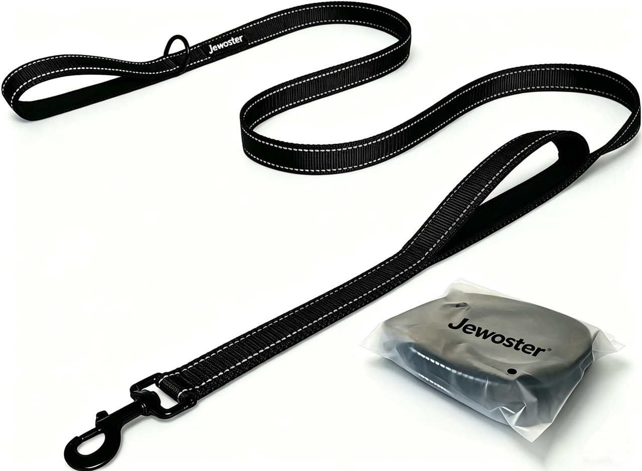 Heavy Duty Dog Leash 6ft with 2 Padded Handles