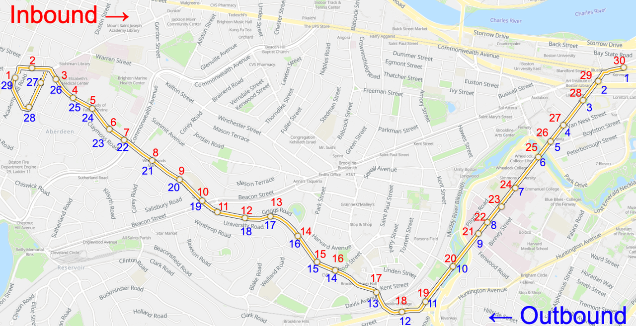Bus Stop Map