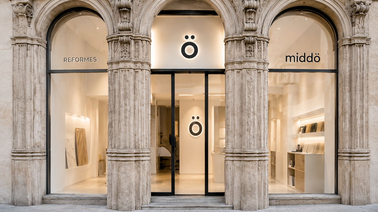 Fachada tienda middö Barcelona