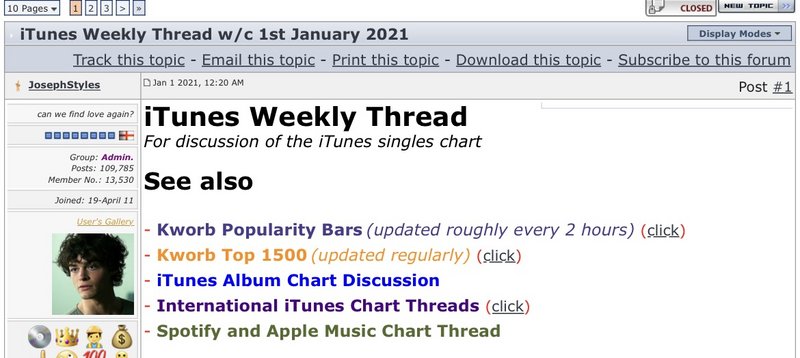 iTunes Weekly Thread w/c 17th March 2023 - BuzzJack Music Forum