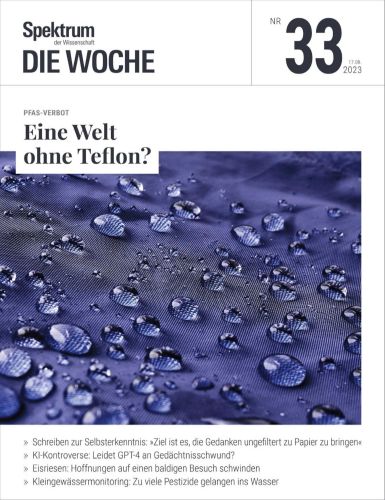 Cover: Spektrum der Wissenschaft Die Woche Magazin No 33 Vom 17  August 2023