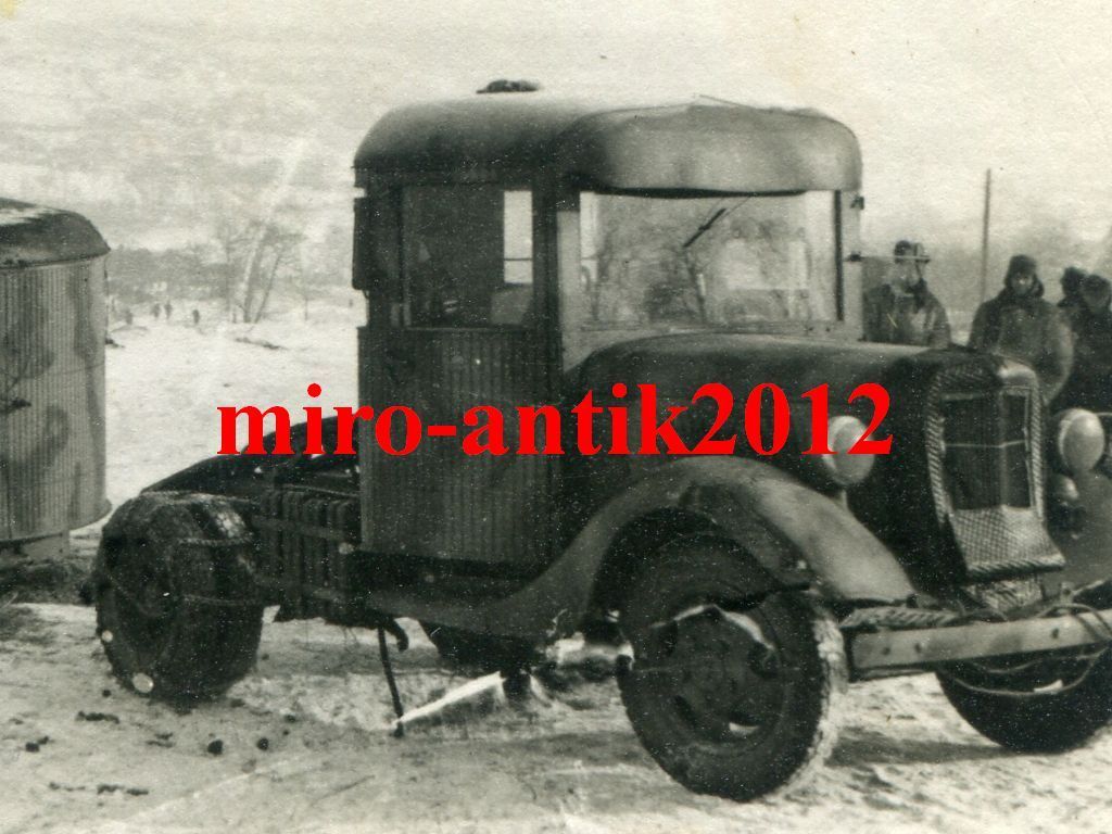 Foto, Wehrmacht, LKW, Sonderanhänger, Beute1