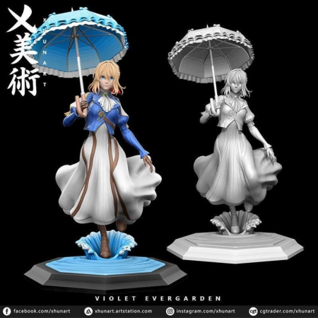 Violet Evergarden (NEW) – 3D Print Model Violet Evergarden (NEW) – 3D Print Model