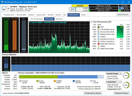 MiTeC Task Manager DeLuxe 4.5 MiTeC Task Manager DeLuxe 4.5