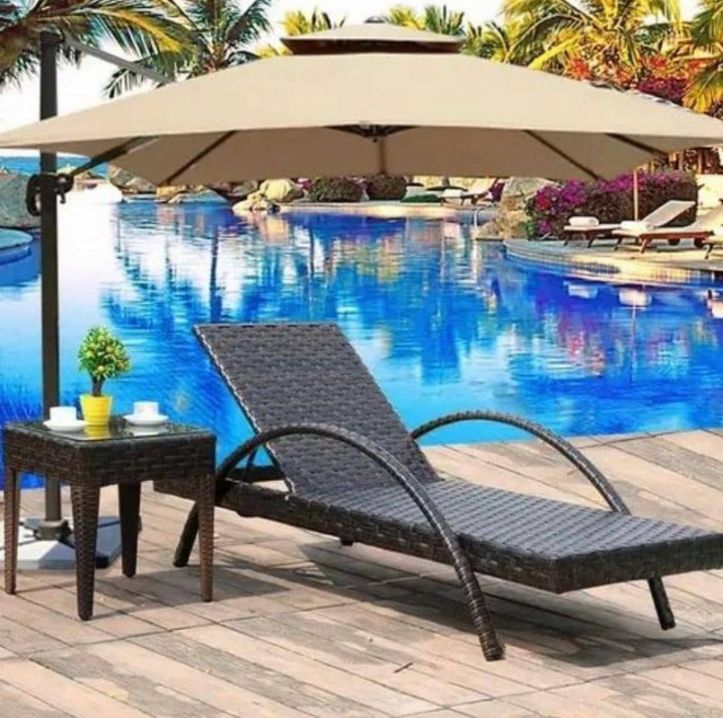 Outdoor dining set on patio