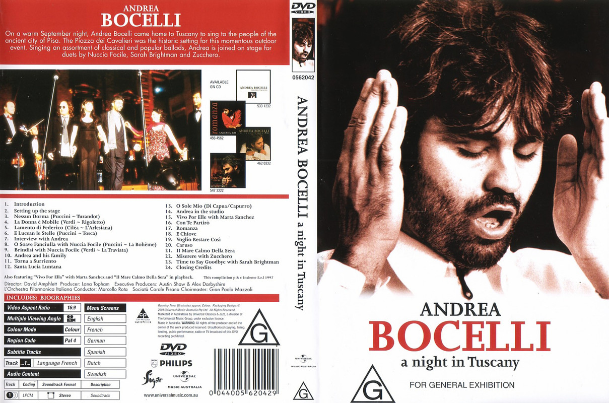Andrea Bocelli - A Night in Tuscany (2004)