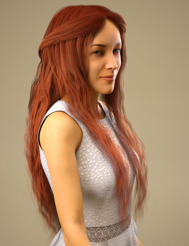 Nerea Hair for Genesis 8 Female(s)