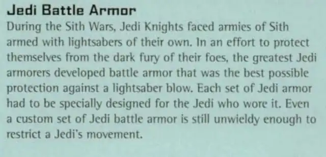 Armour that is lightsaber resistant