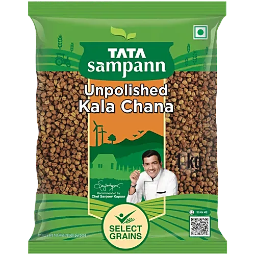 Tata Sampann Unpolished Kala Chana, 1 kg Pouch