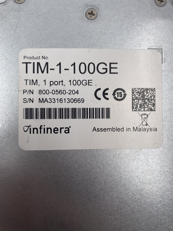 INFINERA TIM-1-100GE 800-0560-204 TRIBUTARY INTERFACE MODULE