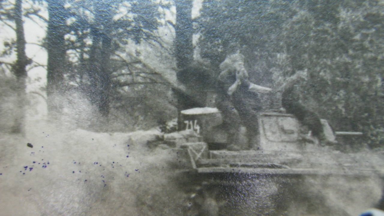 Militär Panzer Rußland Kennung 714 Turm WK Krieg