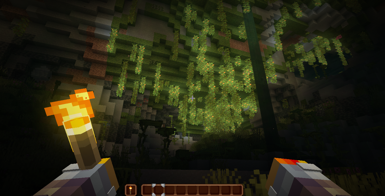 Lush cave