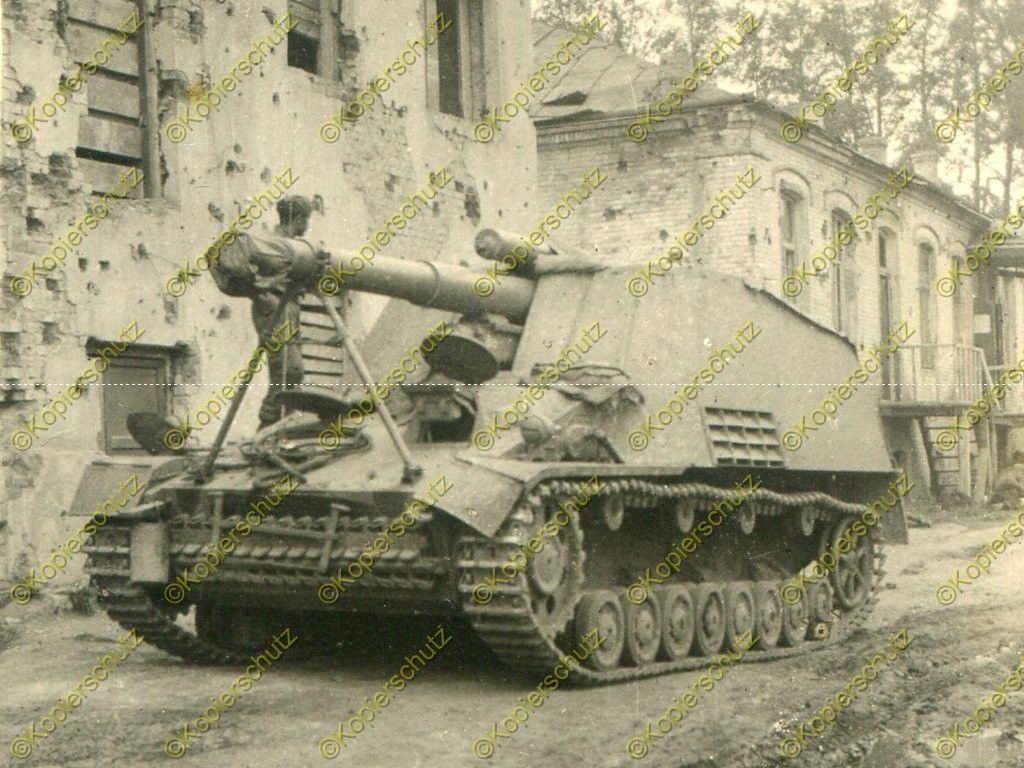 Foto, Wehrmacht, Panzerjäger Nashorn Sdkfz.164, 