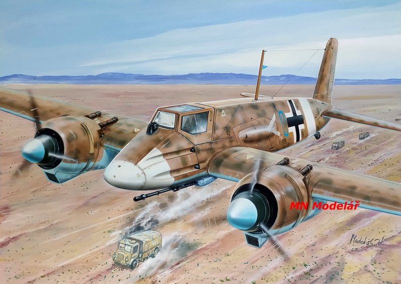 1/48 - Henschel Hs.129B-2/3 by MN-Modelář (plastic Hasegawa) - Hs