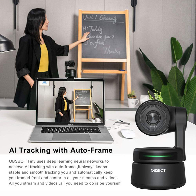 jual OBSBOT Tiny AI-powered PTZ Webcam with Auto Frame