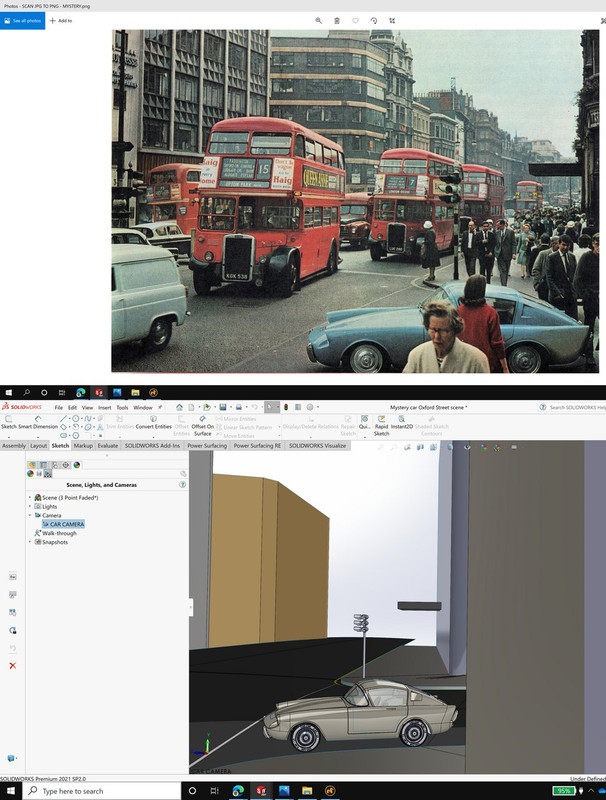 Mystery car exiting Vere Street into Oxford Street