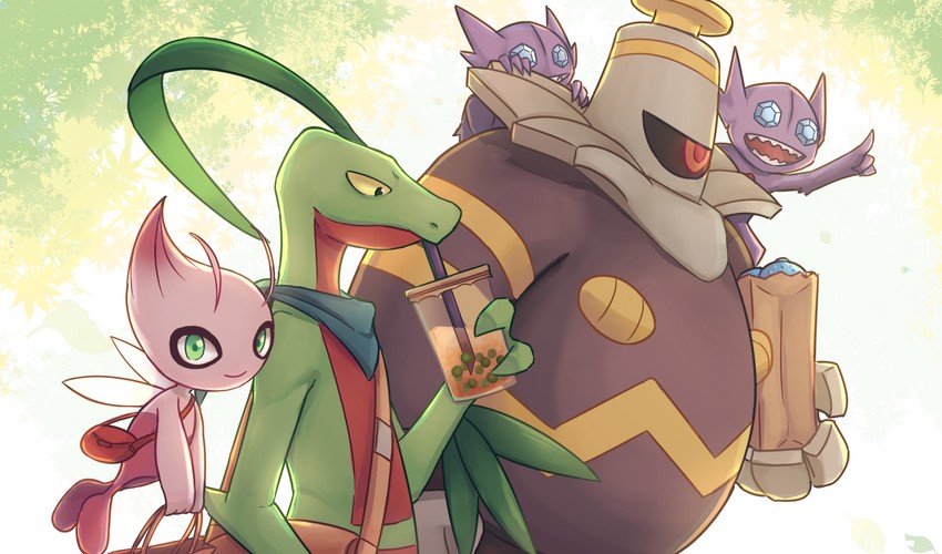 celebi-sableye-dusknoir-and-grovyle-poke