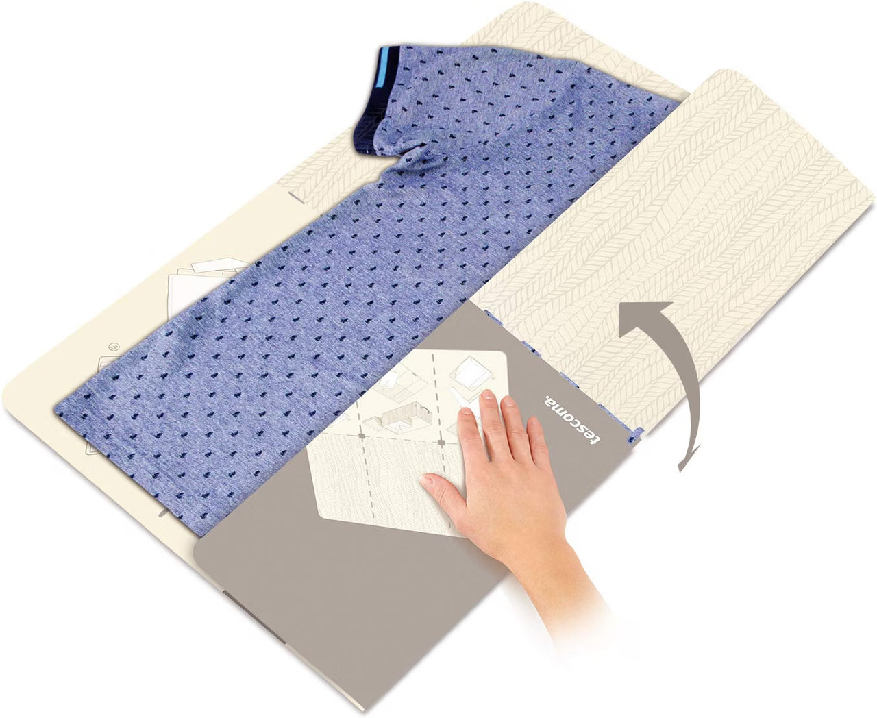 Tescoma Piega Indumenti per organizzare il guardaroba Cambio di stagione, Tescoma Piega Indumenti per piegare maglie, camicie e maglioni