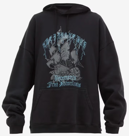 Vetements Pirate Bay Sudadera con Capucha