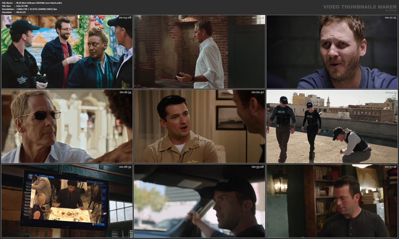 NCIS New Orleans S01E08 Love Hurts.mkv