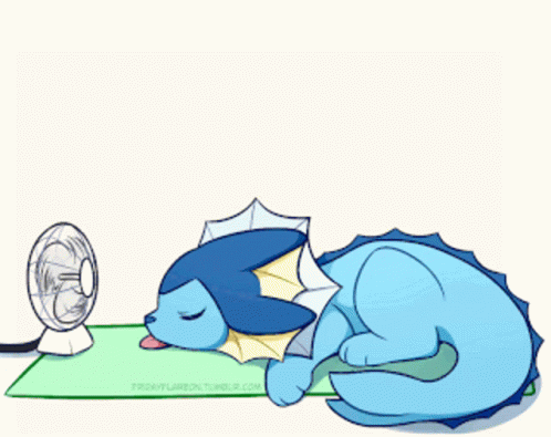 vaporeon-water-pokemon-sleeping-with-fan