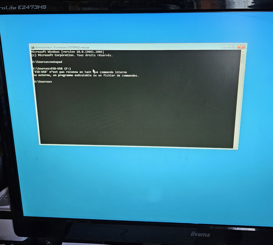 PROBLEME AVEC NOM EXACT DE LA CLE USB