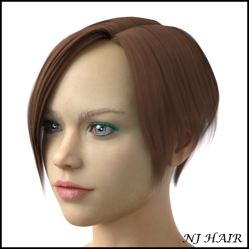 NJ Hair for Genesis 8 Female