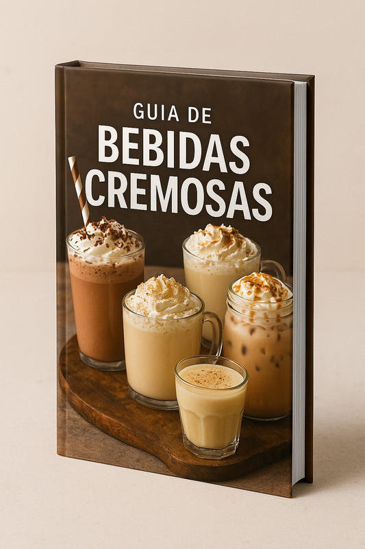 Mockup do Guia de Bebidas Cremosas