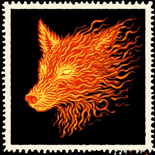 Postal-stamp-style-art-of-a-fl-28