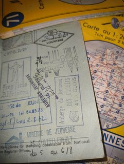 Youth hostel card & maps