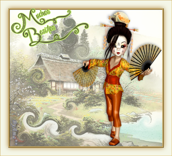 Nihon Boyou, Danza Tradicional Japonesa  Abanicos Besitos