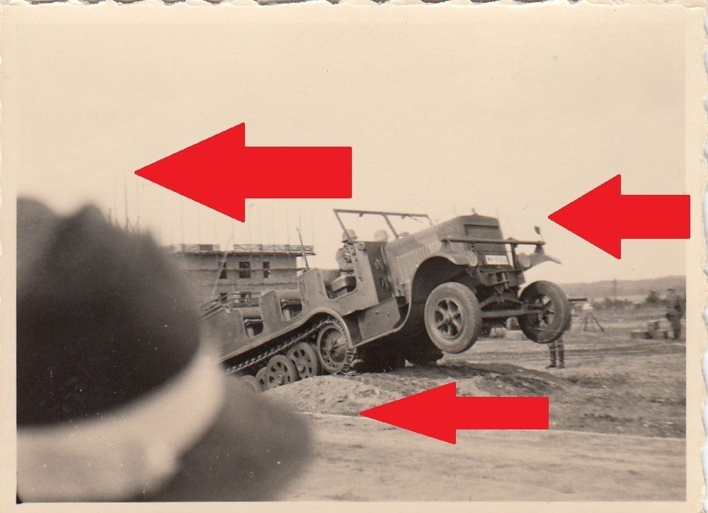 Foto die schwere Halbkette im Gelände tolle Aufn