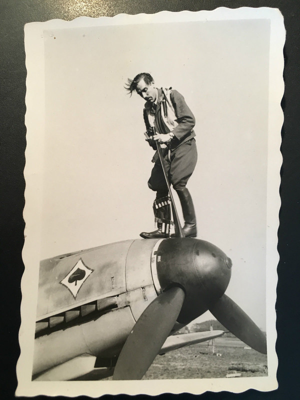 Foto Jagdflieger Oblt. Otto Böhner Me 109 F 6.JG