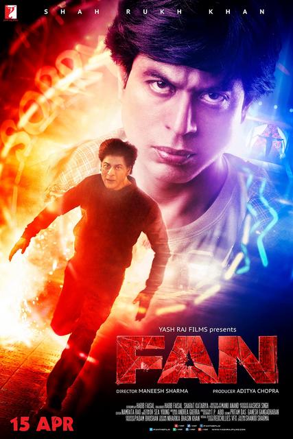 Poster of Fan 2016 Full Hindi Movie Download BluRay 1080p Poster of Fan 2016 1080p Hindi BluRay Full Movie Download HD