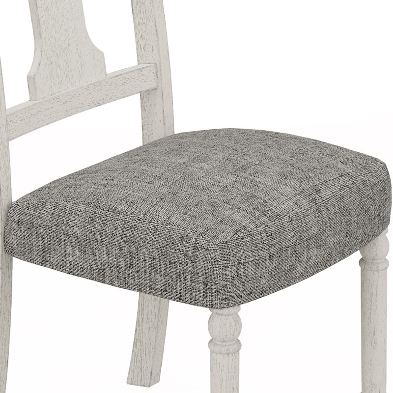 Tannen Set Of 2 White And Gray Dining Side Chair