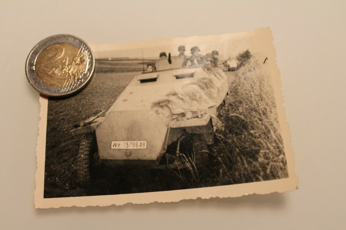 -orig.Foto-Deutsches-Reich-WH-Schützenpanzer-Kettenfzg.-Soldaten-Norwegen