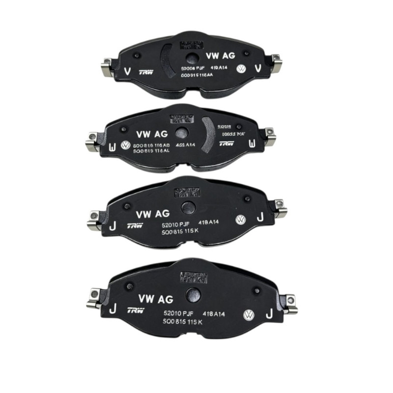 Audi Volkswagen Braking System Series Front Brake Pad Depan for Golf MK7 MK8 GTI Passat B8 Arteon Tiguan Audi A3 Q3 MQB (OE: 8V0698151S / 5Q0698151G / 8V0698151C / 5Q0698151B)