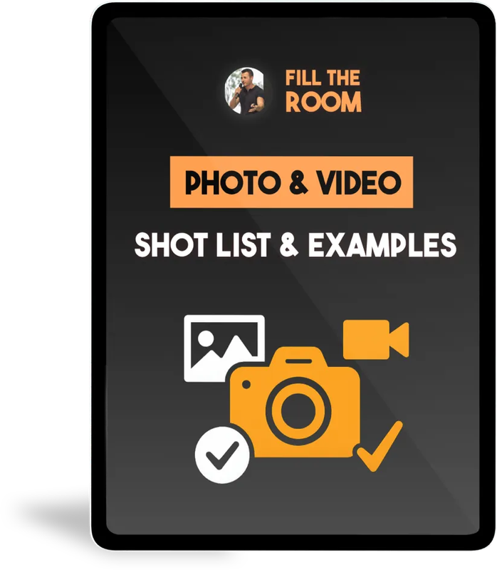 Photo and Video Shot List