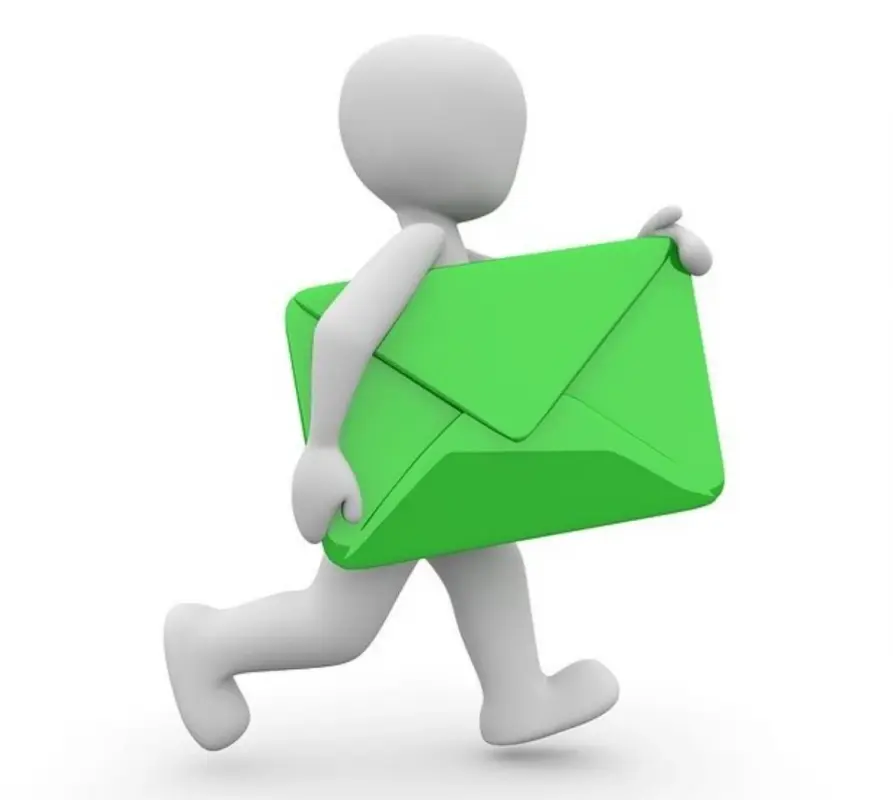 Illustration: Kontaktformular mit Umschlag und Telefonhörer