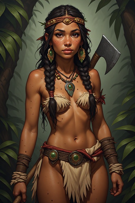 naked-polynesian-girl-warrior-(34)