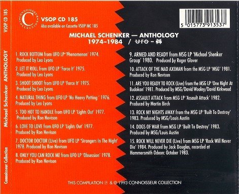 Michael Schenker - Michael Schenker Anthology (1993) Lossless+MP3