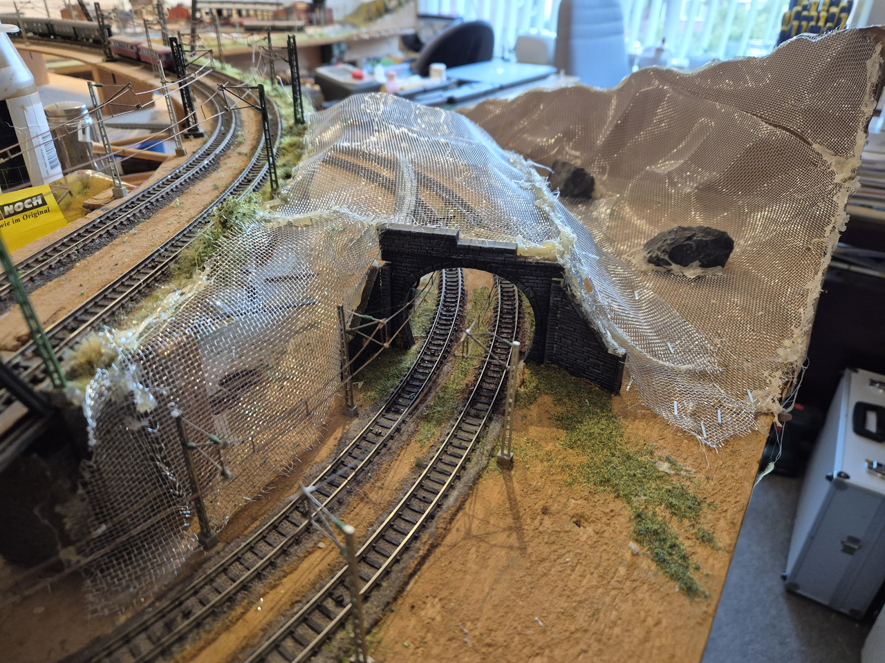 Modelbaan afdichten tunnel 22 5 2026