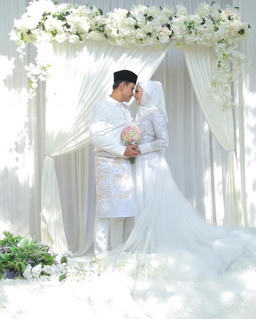 gambar nikah fasha sandha