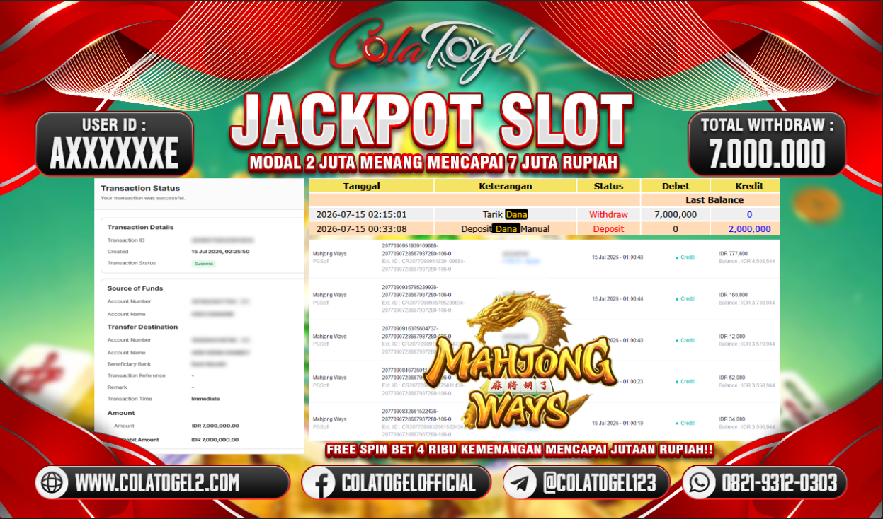 JACKPOT SLOT GACOR!!