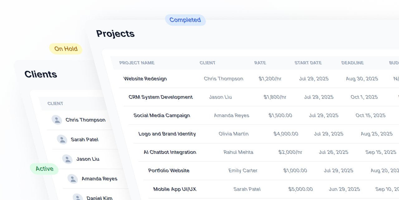 Your Central Hub for Clients & Projects